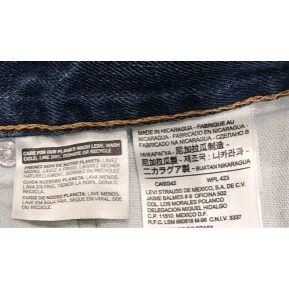 LEVI'S 550 36x32 BLUE JEANS MEN'S STRAIGHT LEG DARK WASH